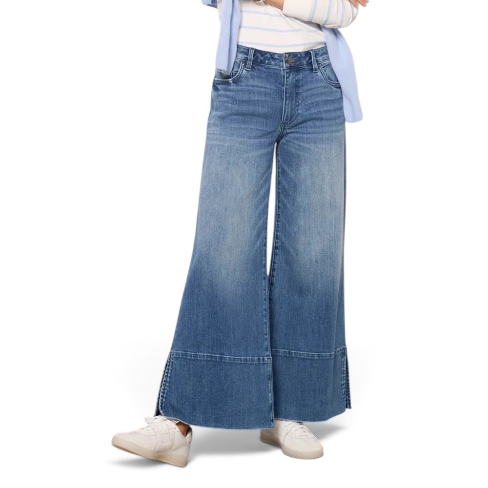 KUT from the Kloth Goldie Super Flare Jeans Womens 2 Wide Leg Exaggerated Hem